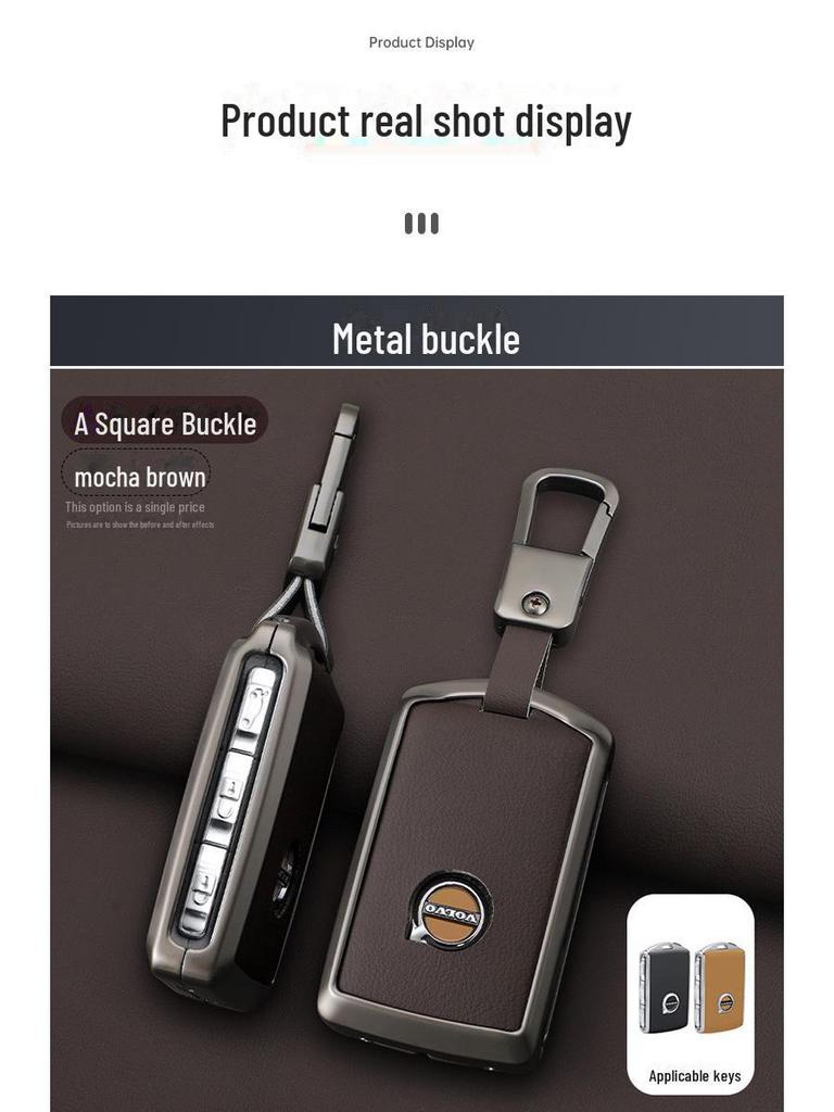 Volvo Key Cover for 21/22 Models XC60, S90, XC90, XC40, V90, S60L, V40 - Metal Car Case