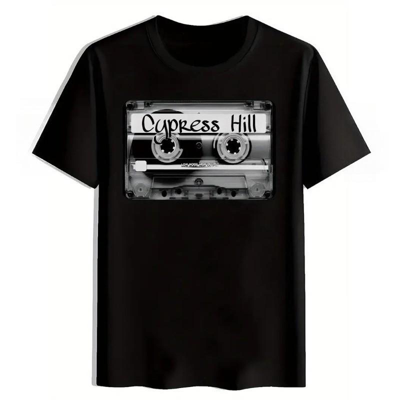 Black Cypress Hill Vintage Rock Band Graphic TShirt Unisexs Casual Summer Top