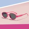 Children's 2026 New Cross-Border Candy-Colored Oval Frame Cute Baby Outdoor Sunshade Sunglasses Trendy