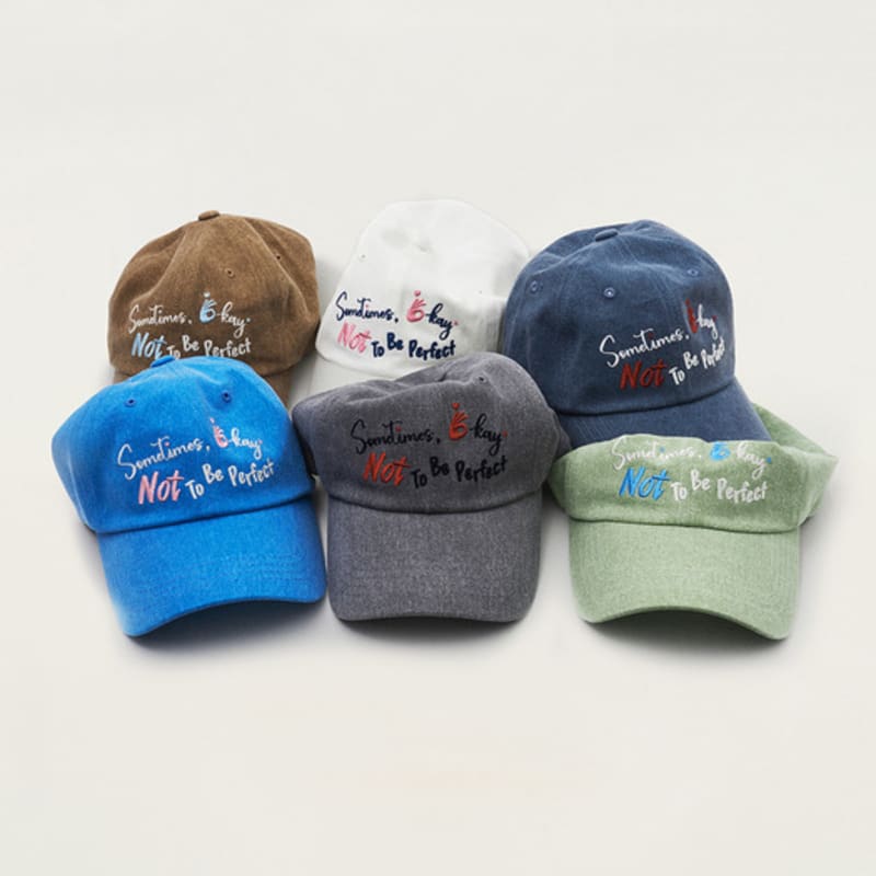 

ALLINCOMPLETE Sometimes Okay Ball Cap (6 Colors) White (Okay Cap)