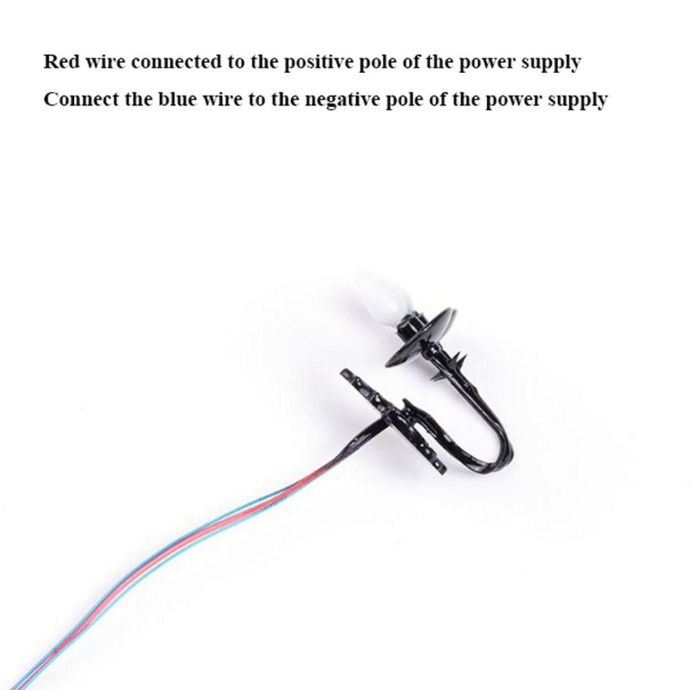 ABS Metal Material Dollhouse Wall Lamp 3V Sand Table Chandelier White/Warm Light Model