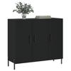 VidaXL Buffet noir 90x34x80 cm bois d'ingénierie 828117
