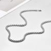 Seven Lucky Silver Vermilion Gahu Box Pendant Unisex Retro Necklace with Detachable Charm