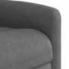 Massage Recliner with Rising Aid Dark Grey Microfiber Fabric