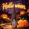 Halloween Ghostly Figurine Gnome Statue for Home Decor Tabletop Ornament