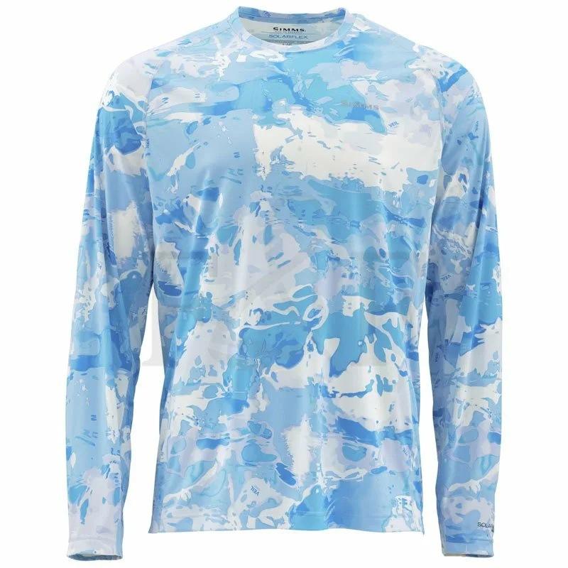 Simms long-sleeved T-shirt summer sunscreen clothes Luya fishing clothes upf50 + quick-drying breathable men's clothing new