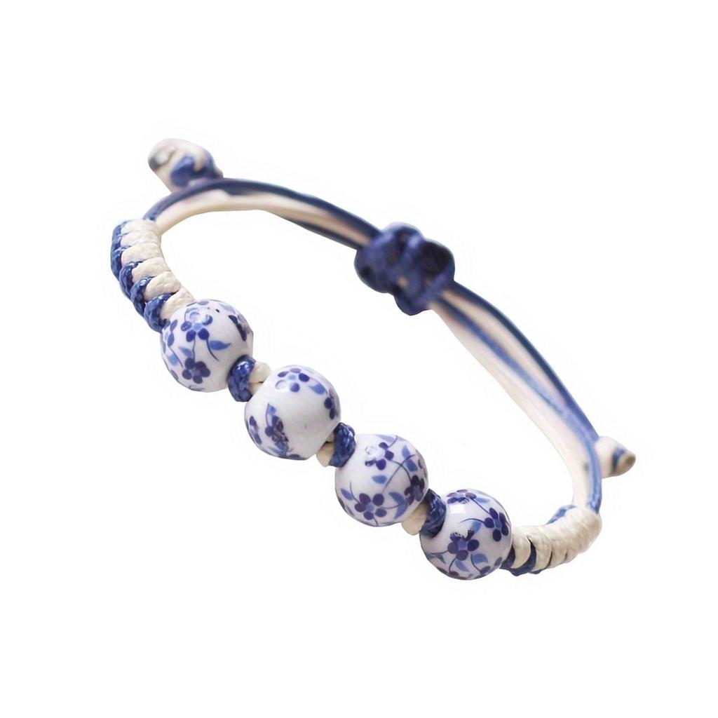 Stylish Oriental Inspire Ceramic Bead Bracelet Accessory for Daily Wear Or Special Occasions Adding Personalize Charm