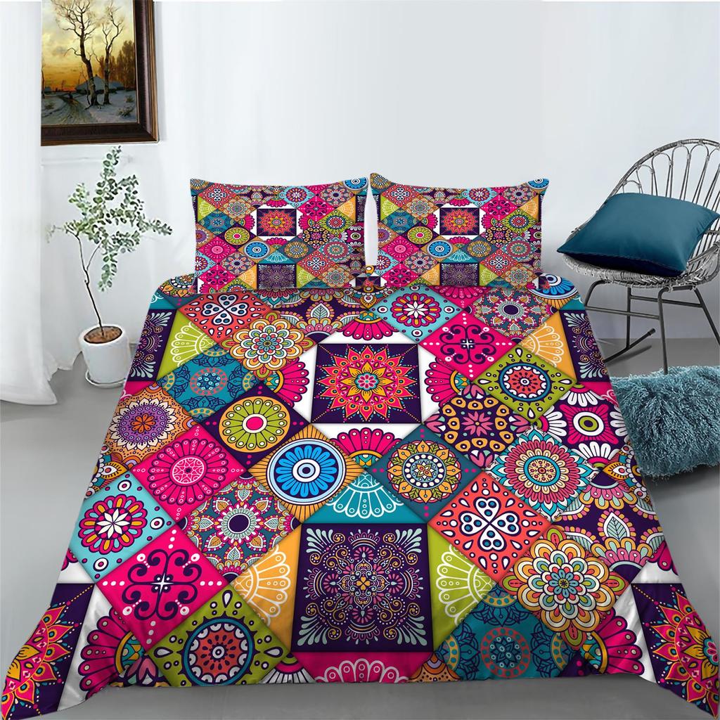 3D Digital Printed Bedding Set, Bedroom Duvet Cover, Family Bedding Set, King Size Bed/double Bed, Home Decoration