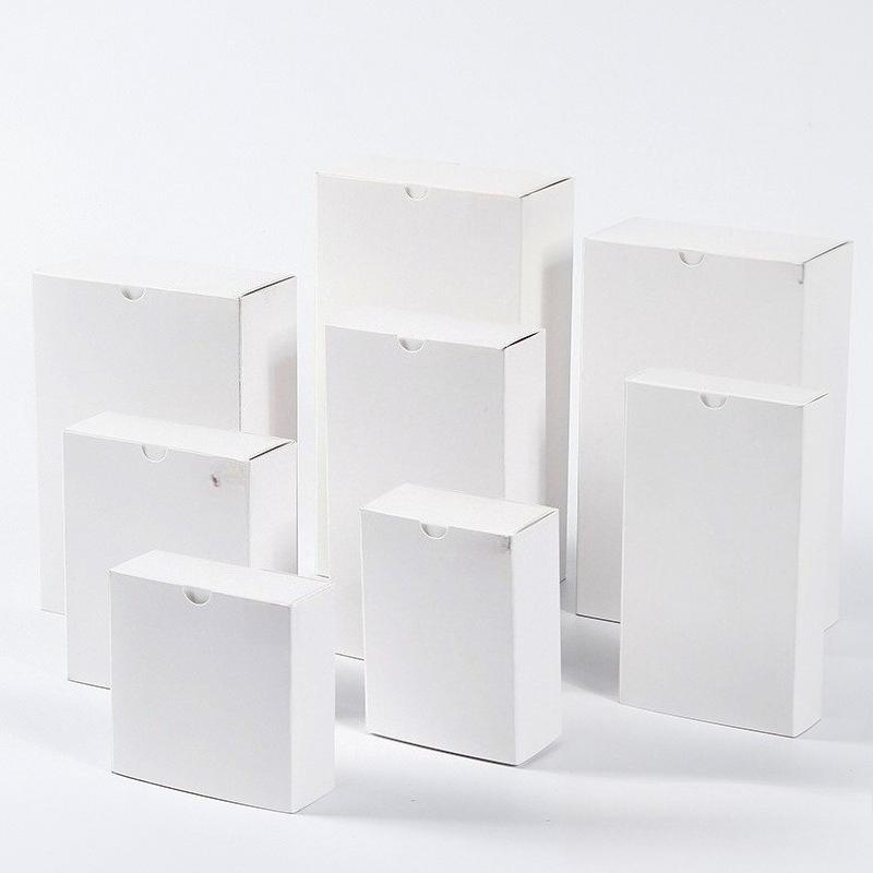 10pcs Kraft Paper Package Wedding Birthday Party Cookies Candy Cake Boxes Exquisite Drawer Box Anniversary Gift Jewelry Dessert Storage Boxes