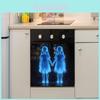 Halloween Hand in Hand Spookmeisje PVC Muursticker voor Woonkamer en Keuken Decoratie