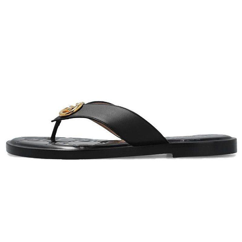 Gucci Interlocking G Thong-strap Slides 695207 A3N00 1000