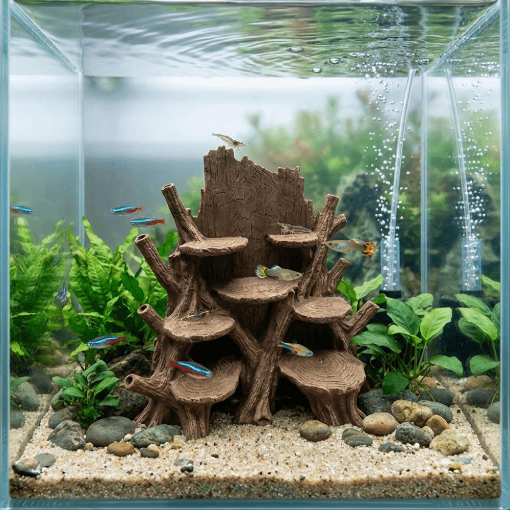 Irregular Fish Shrimp Shelter 3D Printed Shrimp Breeding Cave Aquarium Landscape Decoration