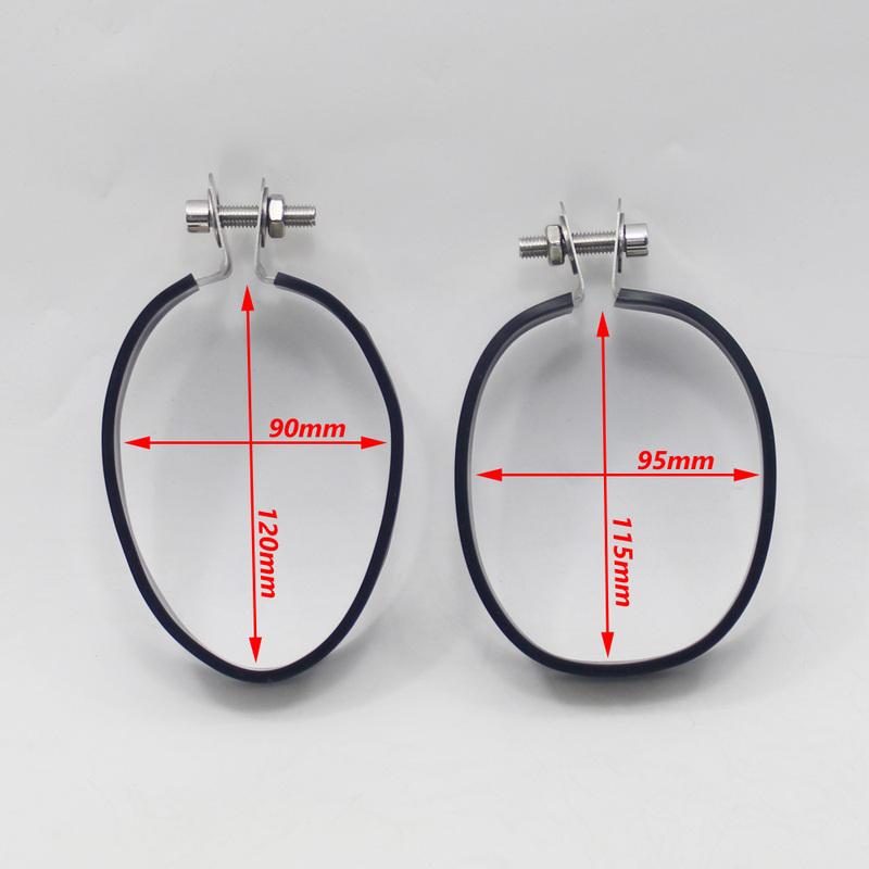 Motorcycle Exhaust Pipe Clamp for FMF Mufflers Escape Moto Rubber Holder Fixed Ring Support Bracket