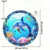 Cute Dolphin Creative Painted Ornamen, Outdoor Decor, Housewarming Gift, Window Ornament, Nurseries, Vintage Home Decor Wall for Bar Kitchen, Restaur