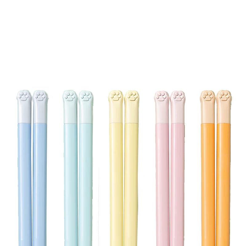Shuangqiang Antibacterial Cat Claw Alloy Chopsticks
