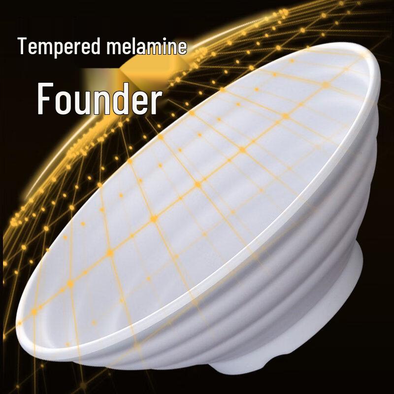 A5 Melamine 9-Inch Black Frosted Soup/Noodle Bowl (10-Pack)