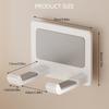 Adjustable Designs Wall Mounted Hair Dryer Storage Rack Craft from Sturdy Aluminum Alloy for Convenient Storage