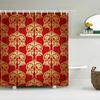 Waterproof Fabric Shower Curtain For Bathroom Colorful Bohemian Print Bathtub Curtains Polyester Bathroom Curtain With 12 Hooks