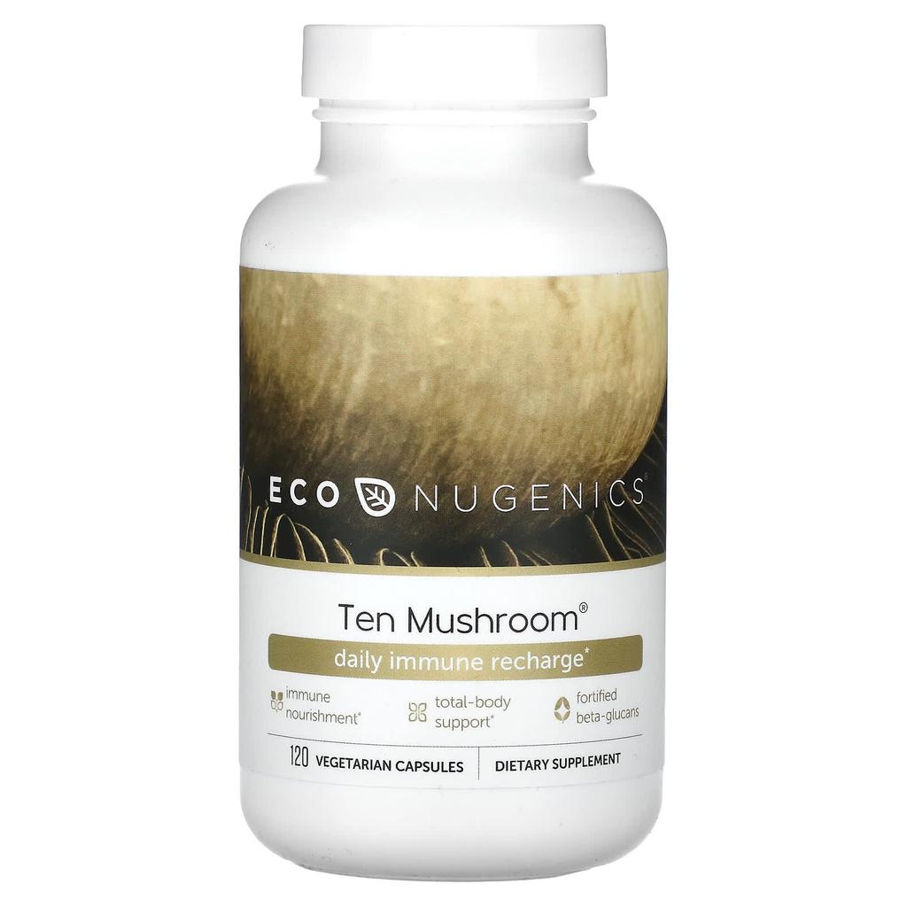 Ten Mushrooms, Veggie Capsules 120