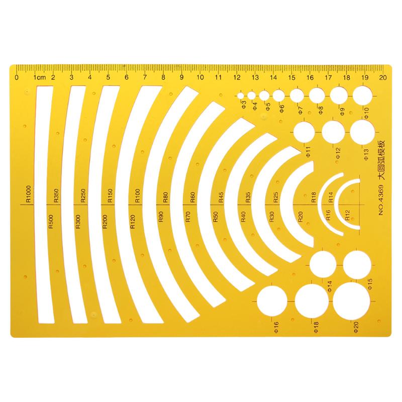Professional Architectural Template Ruler Drawing Stencil Measuring Tool Student