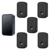 Ultra-Long Range Wireless Doorbell: One Receiver, Five Transmitters, Remote Smart Call Button for Elderly & Patients, Waterproof Design