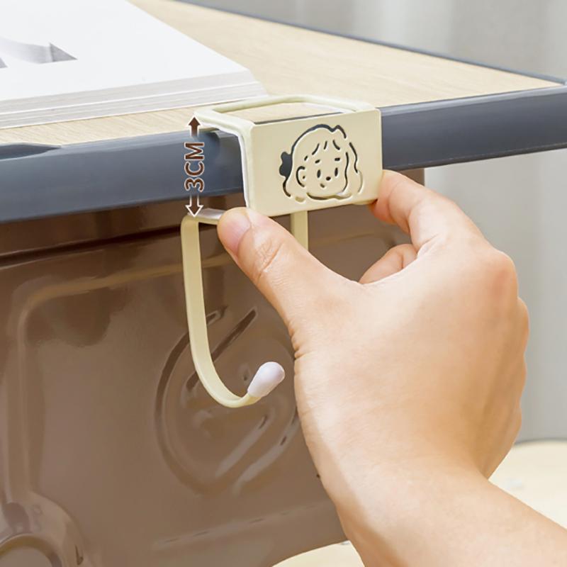 Ganchos de Mesa de Acero Inoxidable Ganchos para Mochila de Estudiante Ganchos Colgantes de Almacenamiento Ganchos de Borde de Escritorio de Oficina Ganchos para Botella de Agua de Escuela