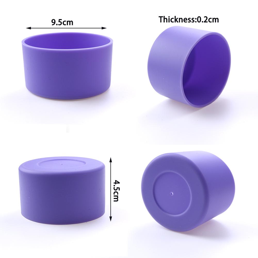 Pro lepší život 1ks 9,5cm Měkký silikonový spodní chránič na hrnek/láhev na vodu/čaj Anti-poškození Příslušenství