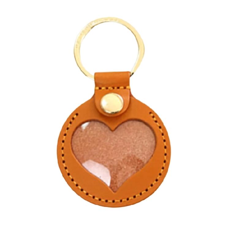 Sentimental Pet Hair Keepsake Keychain Portable PU Leather Design Pendant For Pet Owners And Thoughtful Gift