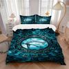 3pcs Egyptian Eye of Horus Decorative Bedding Set, Includes One Quilt Cover and Two Pillowcases (No Core), Perfect for Bedroom and Guest Room