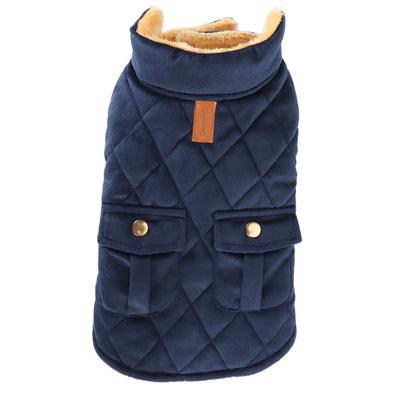 Warme Hundejacke Mode Winddicht Gemütlich Verdickt Bequem Hunde Wintermantel mit Tasche für Haustiere