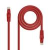 Nanocable Network Cable RJ45 LSZH Cat.6a UTP AWG24 2m - Red Color-10.20.1802-R