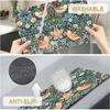 VIKAMA William Morris 'Strawberry Thief' Placemats Set of 4 Heat Resistant Washable Table Mats for Kitchen Dining Home Art Decor