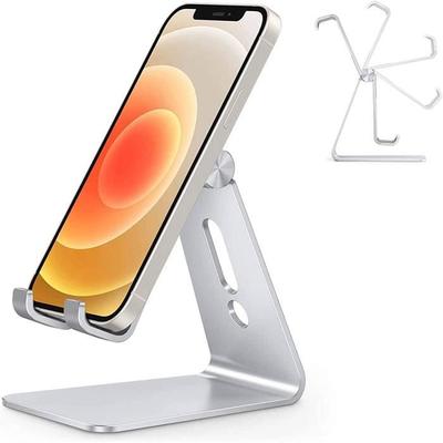 Phone Holder , Adjustable Multi-Angle Desk Phone Holder, Aluminum Mobile Phone Holder Compatible with iP[5]
