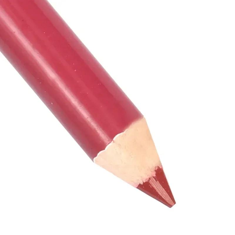 Matita labbra in legno 28color impermeabile Lady Charming Lip Liner Makeup Strumento cosmetico a lunga durata per donna Matita morbida