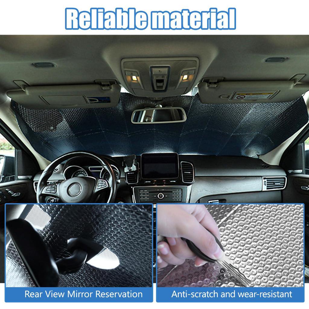 Tendalino parasole per auto in alluminio pieghevole con protezione UV