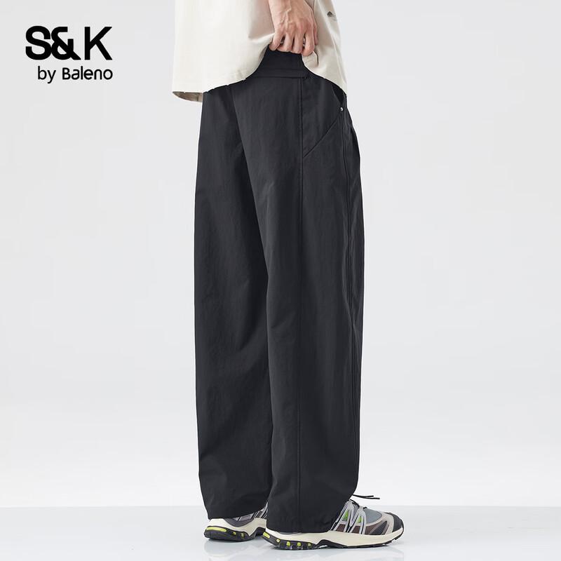 Baleno Men's S&K Relaxed Straight-Leg Casual Pants