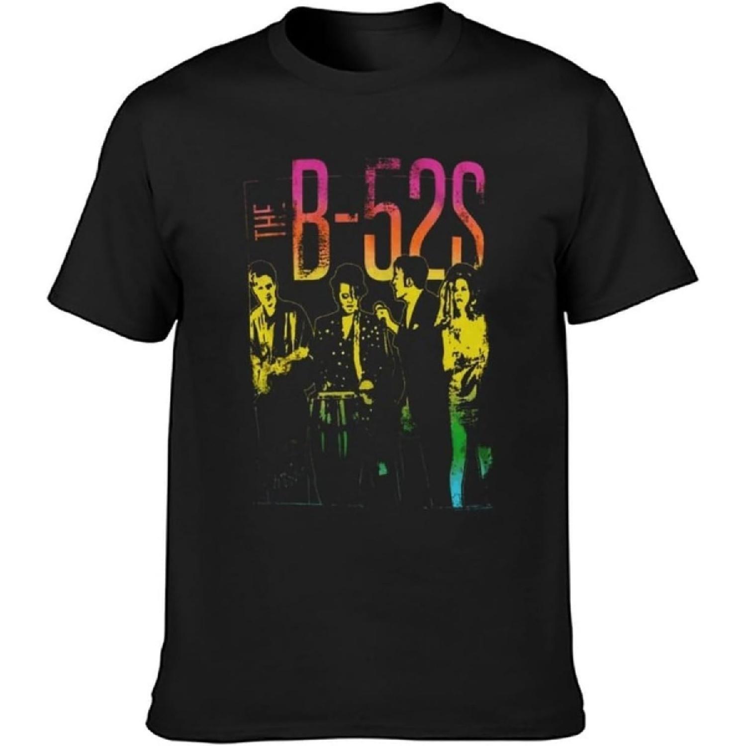 The B-52S Cosmic Thing Group T-Shirt Mens Unisex Tee T-Shirt Black S
