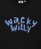 WACKY WILLY Typographic One-Point Sweatshirt Black