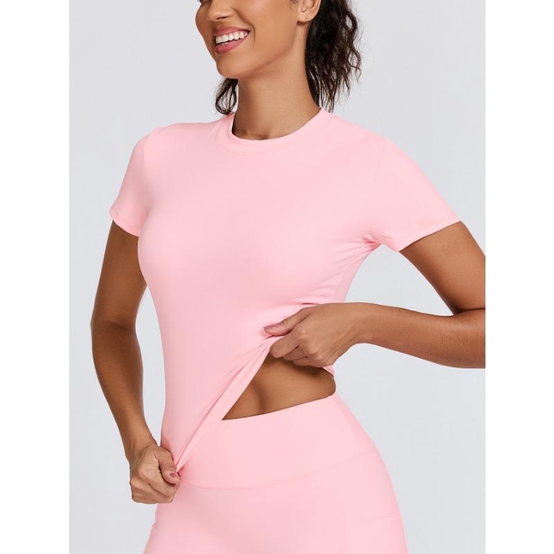 Set t-shirt quick-drying yoga clothes short-sleeved fitness tops blouse outdoor running sports short-sleeved women