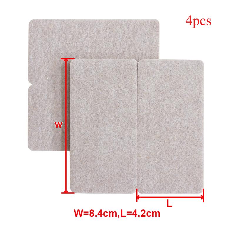 Felt Chair Leg Pads Floor Protectors for Furniture Legs Table Leg Cover Round Square Bottom Anti-Slip Pads Felt Table Chair Mat