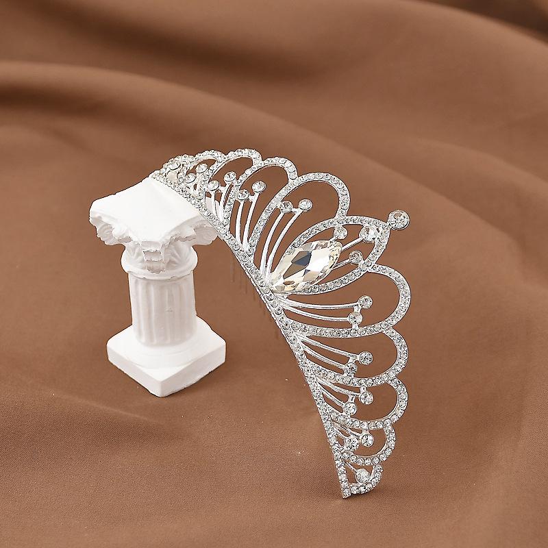 Cross Crown Rhinestone Hairpin for Women and Girls - Little Princess Birthday Headdress