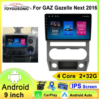 Radio samochodowe Android 13 Odtwarzacz wideo multimedialny Dla GAZ Gazela Next 2016+ 2 Din Nawigacja GPS Carplay Autoradio Stereo WIFI BT