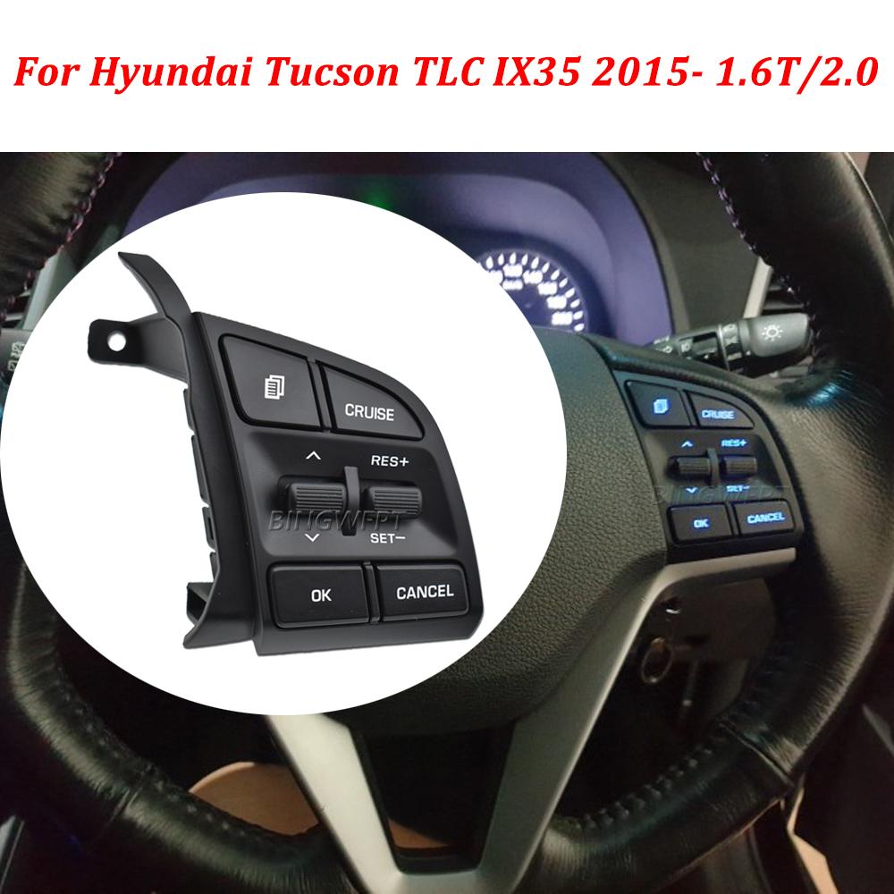 BINGWFPT For Hyundai Tucson IX35 2015-2019 1.6T/2.0 Steering Wheel Cruise Control Button Switch Button 96720D3200