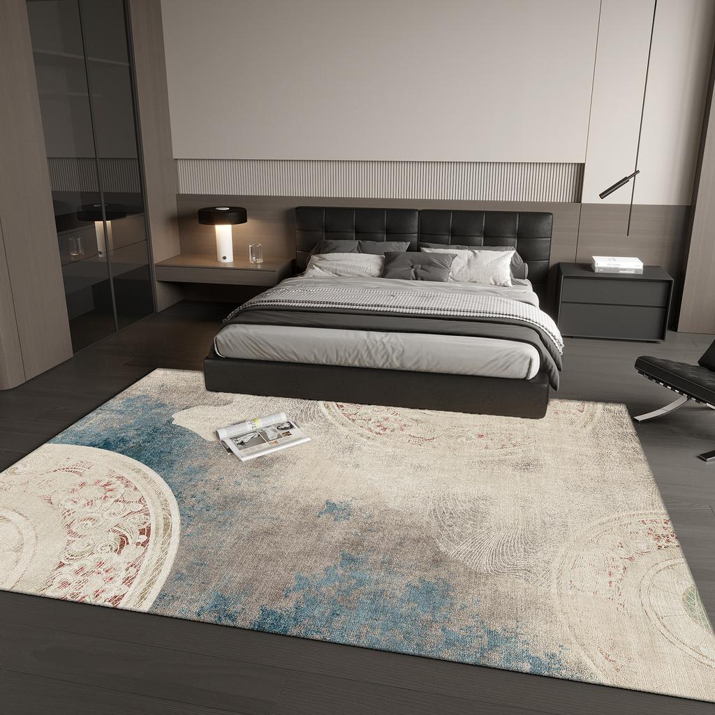 Koberec v moderním stylu pro bytovou dekoraci obývacího pokoje a ložnice