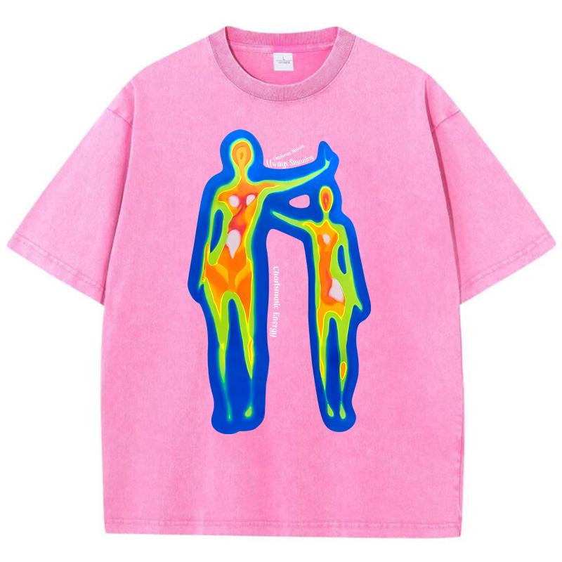 

Coolane Body Heat Map Design Мужская футболка уличная рубашка с коротким рукавом спортивная мягкая одежда стираные ретро мужские футболки 3XL