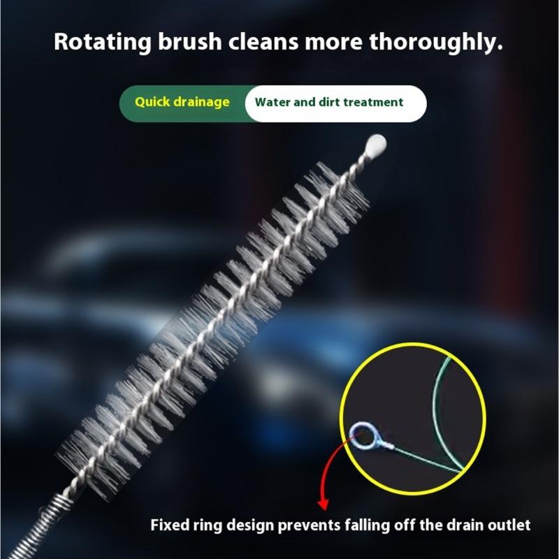 Flexibles Auto-Abflussreinigungswerkzeug Verstopft nicht Fahrzeugabflussentstopfer Runde Sonden Designs Werkzeug für Schiebedach Kofferraum Kraftstofftank