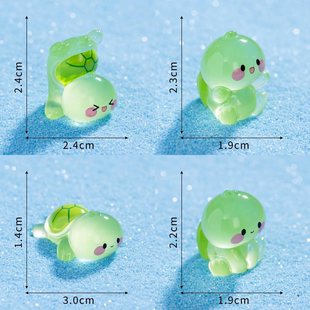 Resin Luminous Turtle Figurine For Desktop Decoration And Landscape Aquarium