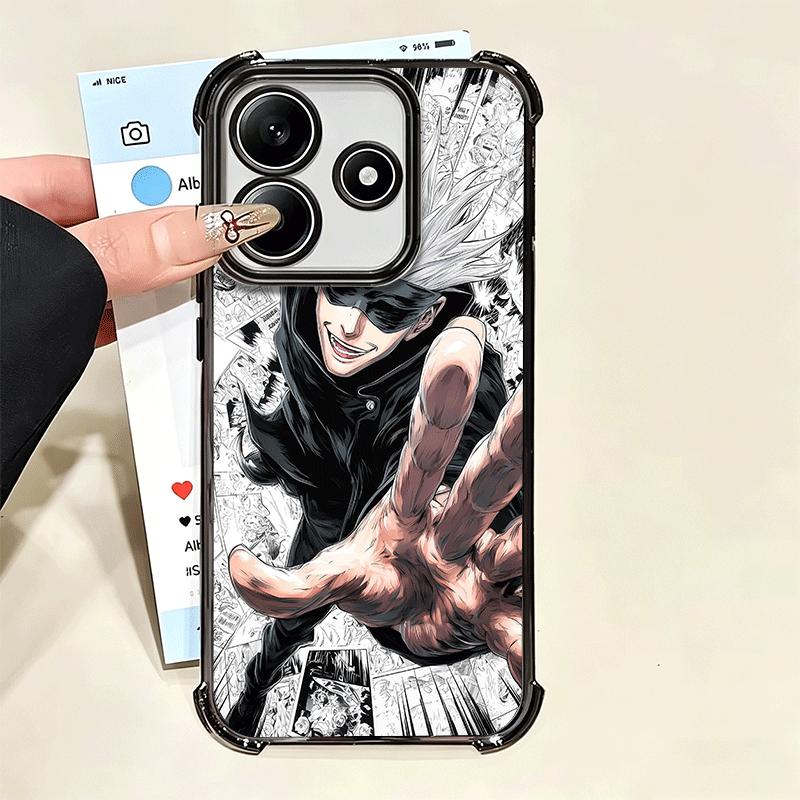 Anime Gojo Satoru JUJUSU Soft Phone Case For Xiaomi Poco X7 X8 Pro Max X6 X5 X3 F8 Ultra F7 M8 M7 M5S Redmi 15C 15A 15 14C 13C 1
