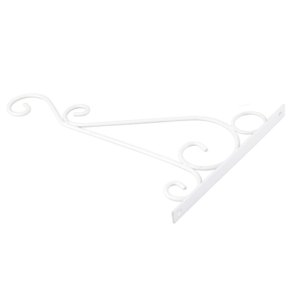 2 Stück Pflanzenampelhalterung Aluminiumlegierung Wandmontage Pflanzenhänger zum Aufhängen von Pflanzen Weiß 20,5x30cm 8,07x11,81in