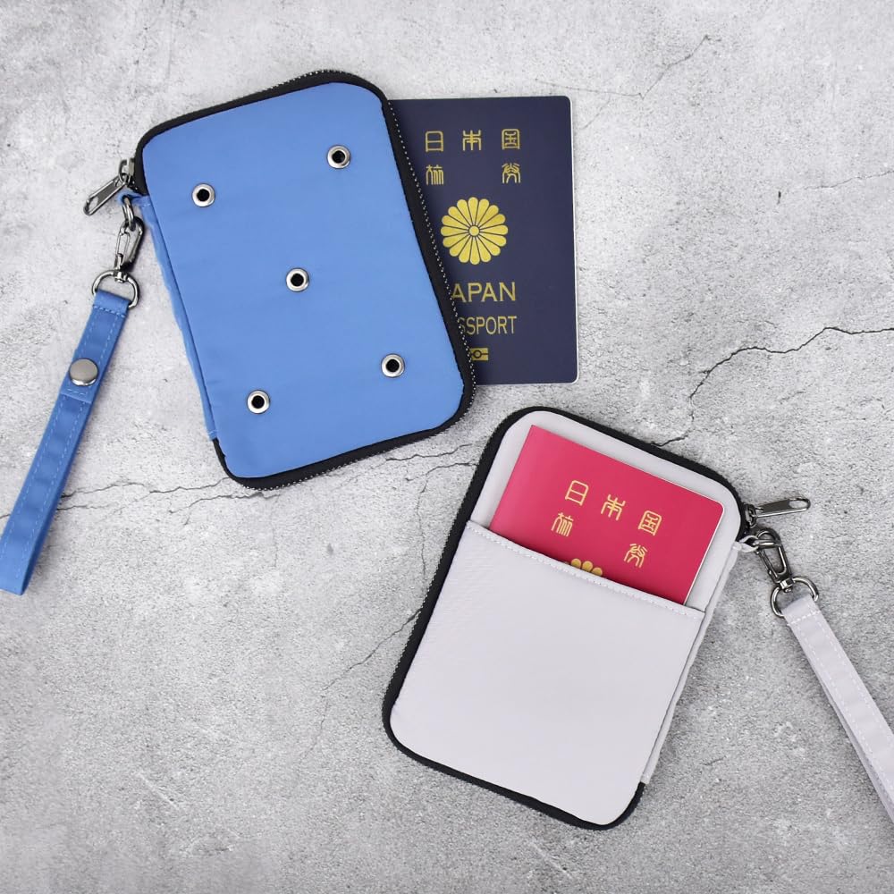 Aventura Eyelet Passport Pouch Gray PEP-30746,